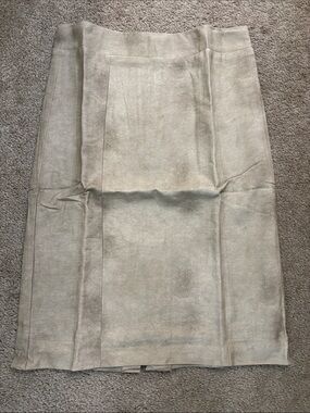 mark. Cream Suede Pencil Skirt Size M